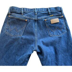 Wrangler Cowboy Cut Jeans Mens 34x30 Blue Straight Leg Denim Western 13MWZPW